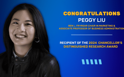 Peggy Liu Earns Chancellor’s Distinguished Research Award